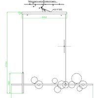 Подвесная люстра Kinklight Иона 09408-10.19 (черный) - Превью изображения №2 — Интернет-магазин Time-Shop