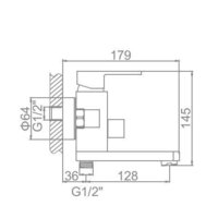 Смеситель Ledeme H33 L3233 - Превью изображения №5 — Интернет-магазин Time-Shop