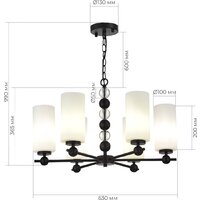 Подвесная люстра ST Luce SL2003.403.06 - Превью изображения №4 — Интернет-магазин Time-Shop