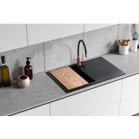 Кухонная мойка Berg Hobart BRQ1911BK - Превью изображения №4 — Интернет-магазин Time-Shop