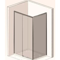 Душевой уголок Vincea Garda VSR-1G1014CL (хром/прозрачное) - Превью изображения №4 — Интернет-магазин Time-Shop