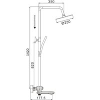 Душевая система  Rose R3996T - Превью изображения №2 — Интернет-магазин Time-Shop