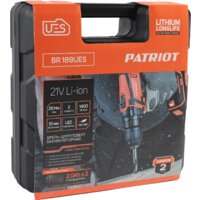 Дрель-шуруповерт Patriot BR 189 UES 180301549 (с 2-мя АКБ, кейс) - Превью изображения №10 — Интернет-магазин Time-Shop