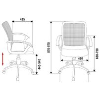Офисное кресло Бюрократ CH-590 (черный) - Превью изображения №5 — Интернет-магазин Time-Shop