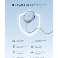 Беспроводное зарядное Ugreen W753 55959 (голубой) - Превью изображения №3 — Интернет-магазин Time-Shop