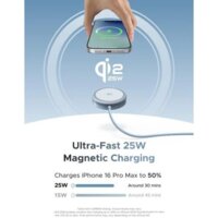 Беспроводное зарядное Ugreen W753 55959 (голубой) - Превью изображения №4 — Интернет-магазин Time-Shop