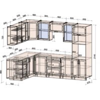 Готовая кухня Интерлиния Тренд 1.88x2.8 ВТ левая (пепел/пепел/опал светлый) - Превью изображения №5 — Интернет-магазин Time-Shop