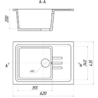 Кухонная мойка Wisent WB15-16 (с сифоном GER013) - Превью изображения №11 — Интернет-магазин Time-Shop