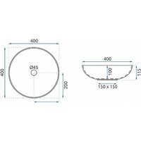 Умывальник Rea Arte (голубой) - Превью изображения №5 — Интернет-магазин Time-Shop