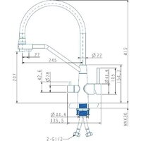 Смеситель ARFEKA Japeto (золотой PVD) - Превью изображения №2 — Интернет-магазин Time-Shop