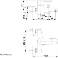 Смеситель KFA Halit 482401000 - Превью изображения №2 — Интернет-магазин Time-Shop