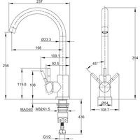 Смеситель Cersanit Cомо однорычажный 68244 (хром) - Превью изображения №14 — Интернет-магазин Time-Shop