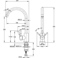 Смеситель Cersanit Cомо однорычажный 68244 (хром) - Превью изображения №13 — Интернет-магазин Time-Shop