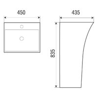 Умывальник WeltWasser LEERBACH 4543 GL-WT - Превью изображения №2 — Интернет-магазин Time-Shop