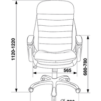 Офисное кресло Бюрократ T-9950LT (коричневый) - Превью изображения №7 — Интернет-магазин Time-Shop