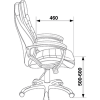 Офисное кресло Бюрократ T-9950LT (коричневый) - Превью изображения №6 — Интернет-магазин Time-Shop