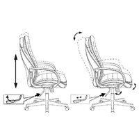 Офисное кресло Бюрократ T-9950PL (черный) - Превью изображения №6 — Интернет-магазин Time-Shop