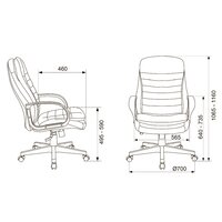 Офисное кресло Бюрократ T-9950PL (черный) - Превью изображения №7 — Интернет-магазин Time-Shop
