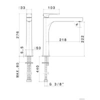 Смеситель Kerama Marazzi Ole 69415KM.21.018 - Превью изображения №6 — Интернет-магазин Time-Shop