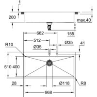 Кухонная мойка Grohe K800 120-S 102,4/51 1.0 31586SD1 - Превью изображения №3 — Интернет-магазин Time-Shop