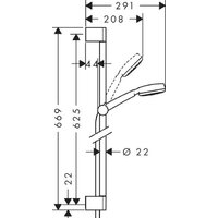Душевой гарнитур  Hansgrohe Crometta 100 [26652400] - Превью изображения №2 — Интернет-магазин Time-Shop