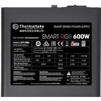 Блок питания Thermaltake Smart RGB 600W (230V) SPR-600AH2NK-2 - Превью изображения №3 — Интернет-магазин Time-Shop