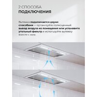 Кухонная вытяжка LEX Hyper 600 Inverter WH - Превью изображения №6 — Интернет-магазин Time-Shop