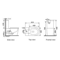 Унитаз напольный Roxen Wailet Tornado Rimless Soft Close 600175-01 - Превью изображения №12 — Интернет-магазин Time-Shop