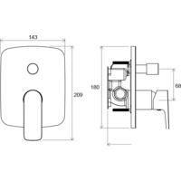 Смеситель без скрытого механизма Ravak Classic-CL 065.00 [X070088] - Превью изображения №2 — Интернет-магазин Time-Shop