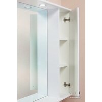  Onika Шкаф с зеркалом Эльбрус 80.02 правый (белый) [208022] - Превью изображения №2 — Интернет-магазин Time-Shop