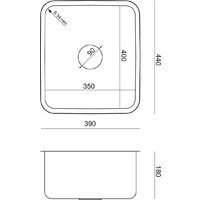 Кухонная мойка Quadron KS1U4035BSKBS - Превью изображения №4 — Интернет-магазин Time-Shop