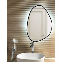 Зеркало EMZE Led с подсветкой и УФ-окантовкой 55x80 LED.UV.NF.55.80.CHE.4K (черный) - Превью изображения №3 — Интернет-магазин Time-Shop