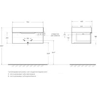  Cezares Тумба под умывальник Premium 55419 - Превью изображения №2 — Интернет-магазин Time-Shop