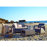 Стол Keter Corfu Table 241722 (капучино) - Превью изображения №3 — Интернет-магазин Time-Shop