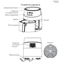 Аэрогриль (аэрофритюрница) Kitfort KT-2222 - Превью изображения №9 — Интернет-магазин Time-Shop