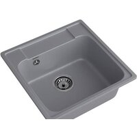 Кухонная мойка GranFest QUARZ GF-Z48 (темно-серый) - Превью изображения №2 — Интернет-магазин Time-Shop