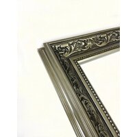 Зеркало Декарт Настенное в раме 8Л1827 (сересбристый хром) - Превью изображения №2 — Интернет-магазин Time-Shop