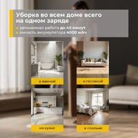 Вертикальный моющий пылесос Deerma DEM-VX900W - Превью изображения №6 — Интернет-магазин Time-Shop