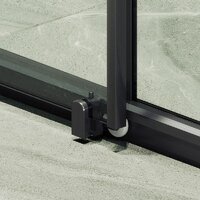 Душевая дверь MaybahGlass 195x120 MGD-1276-6 (бесцветный/черный) - Превью изображения №6 — Интернет-магазин Time-Shop