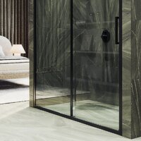 Душевая дверь MaybahGlass 195x120 MGD-1276-6 (бесцветный/черный) - Превью изображения №5 — Интернет-магазин Time-Shop