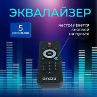 Беспроводная колонка Ginzzu GM-118 - Превью изображения №3 — Интернет-магазин Time-Shop