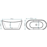 Ванна Rea Ferrano 170x80 - Превью изображения №7 — Интернет-магазин Time-Shop