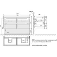  Lemark Тумба под умывальник Olivia 120 LM08OL125T (дуб кантри) - Превью изображения №10 — Интернет-магазин Time-Shop