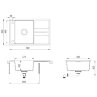 Кухонная мойка TEKA Estela 50 B-TQ (оникс) - Превью изображения №3 — Интернет-магазин Time-Shop