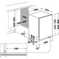 Встраиваемая посудомоечная машина Whirlpool W2I HD526 A - Превью изображения №4 — Интернет-магазин Time-Shop