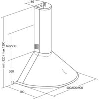 Кухонная вытяжка Akpo Dandys 50 WK-4 (нержавеющая сталь) - Превью изображения №2 — Интернет-магазин Time-Shop