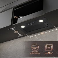 Кухонная вытяжка Weissgauff FIONA 60 BL - Превью изображения №9 — Интернет-магазин Time-Shop