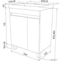  IDDIS Тумба под умывальник Zodiac ZOD6CDFi95 - Превью изображения №6 — Интернет-магазин Time-Shop