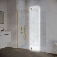 Душевая стенка RGW Z-070Gb 352207003-16 (золото браш/прозрачное стекло) - Превью изображения №2 — Интернет-магазин Time-Shop