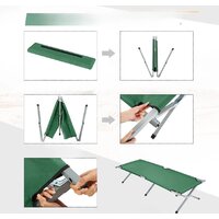 Раскладушка Coyote TS250301 (зеленый) - Превью изображения №3 — Интернет-магазин Time-Shop